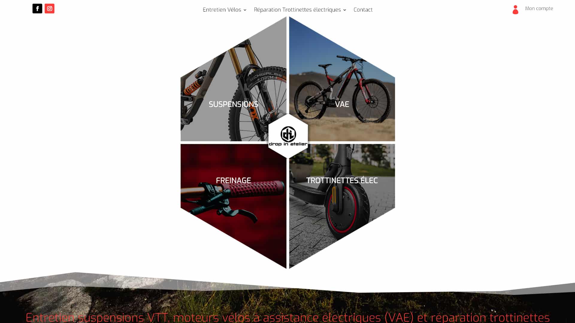 réalisation site internet e-commerce entretien vélos et trottinettes électriques Occitanie