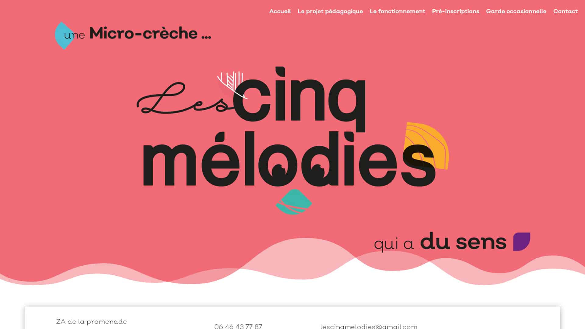 réalisation site internet vitrine creche Loire Atlantique